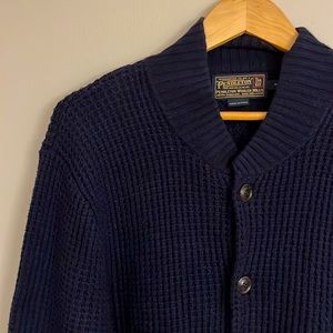 Pendleton x Thomas Kay Cardigan Navy Blue Knit